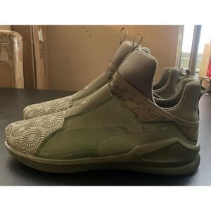 Puma Fierce KRM Size 9.5 Olive Green Puma 2017 Release Running Walking Shoes